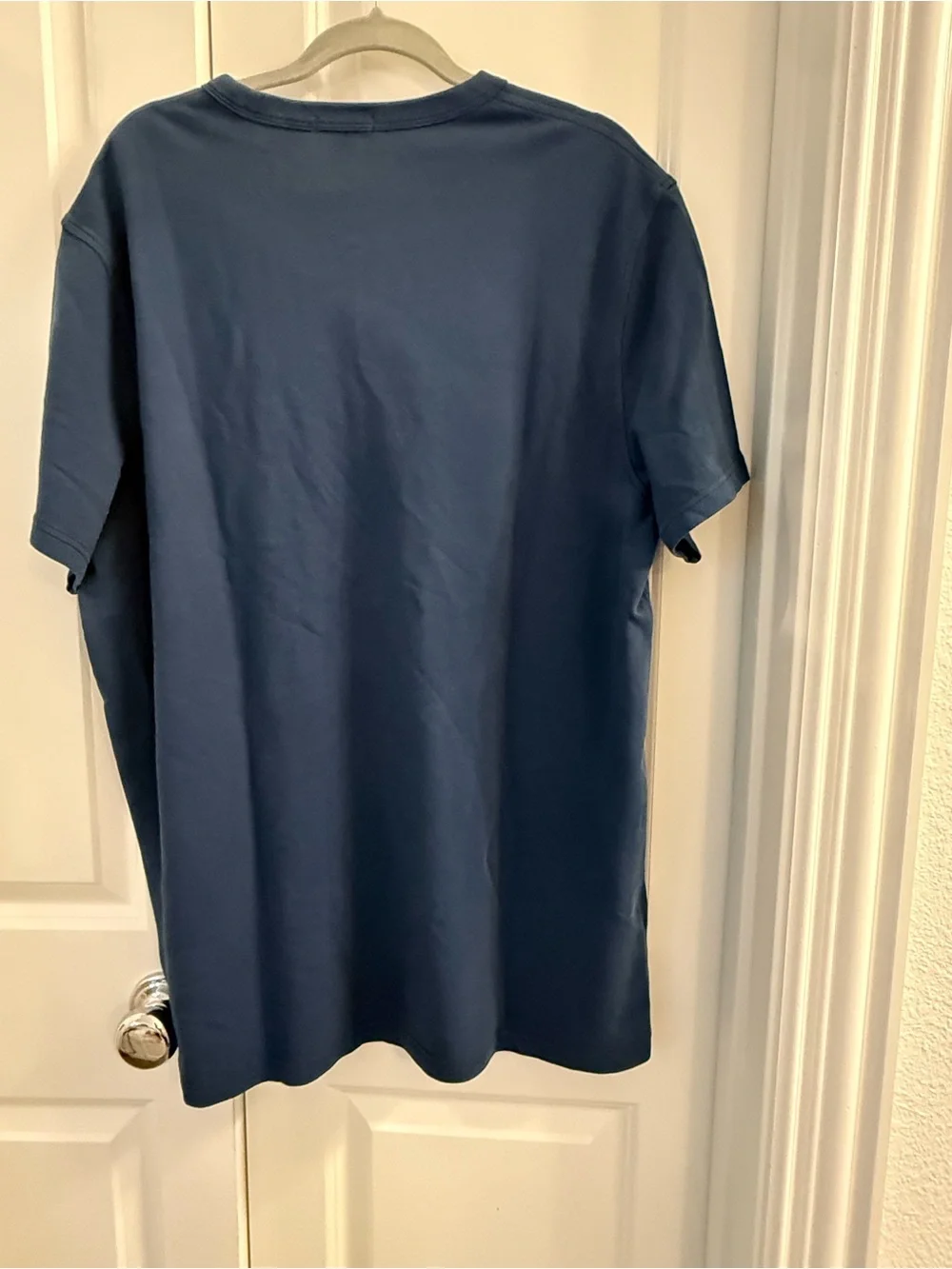 J.Crew men's blue washed piqué pocket t-shirt Size XL 100% cotton